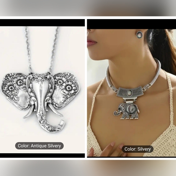 Vintage Silver African Elephant 🐘 bundle - Picture 1 of 1